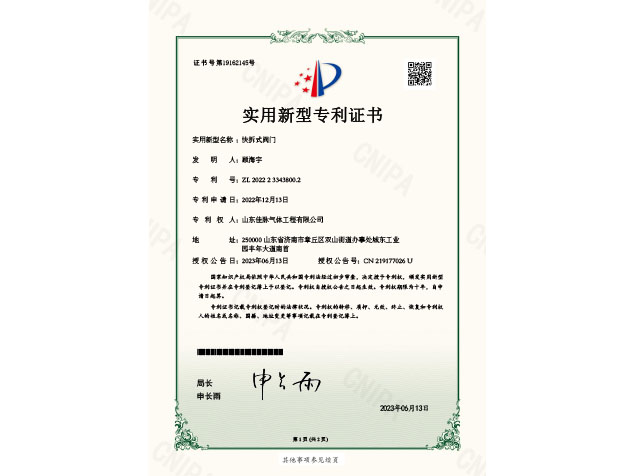 快拆式阀门